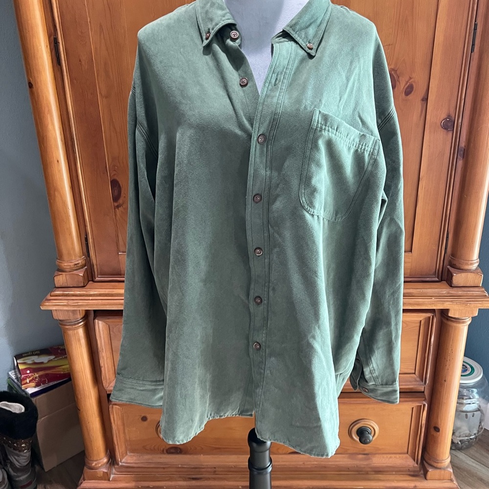 Rugged Earth Outfitters Olive Green Shirt, Sz XL